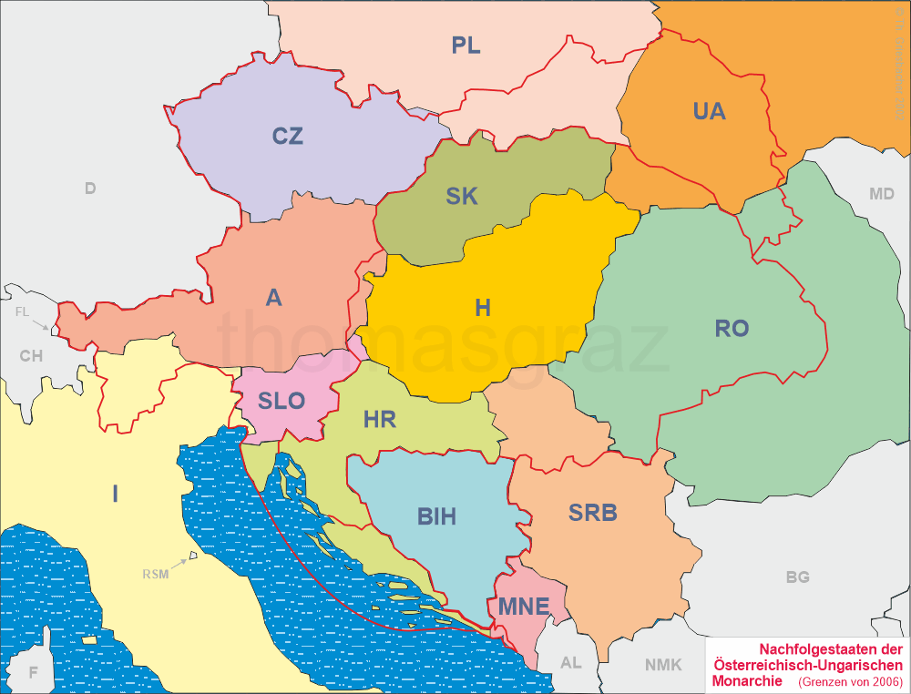 Map of Central Europe (108K)