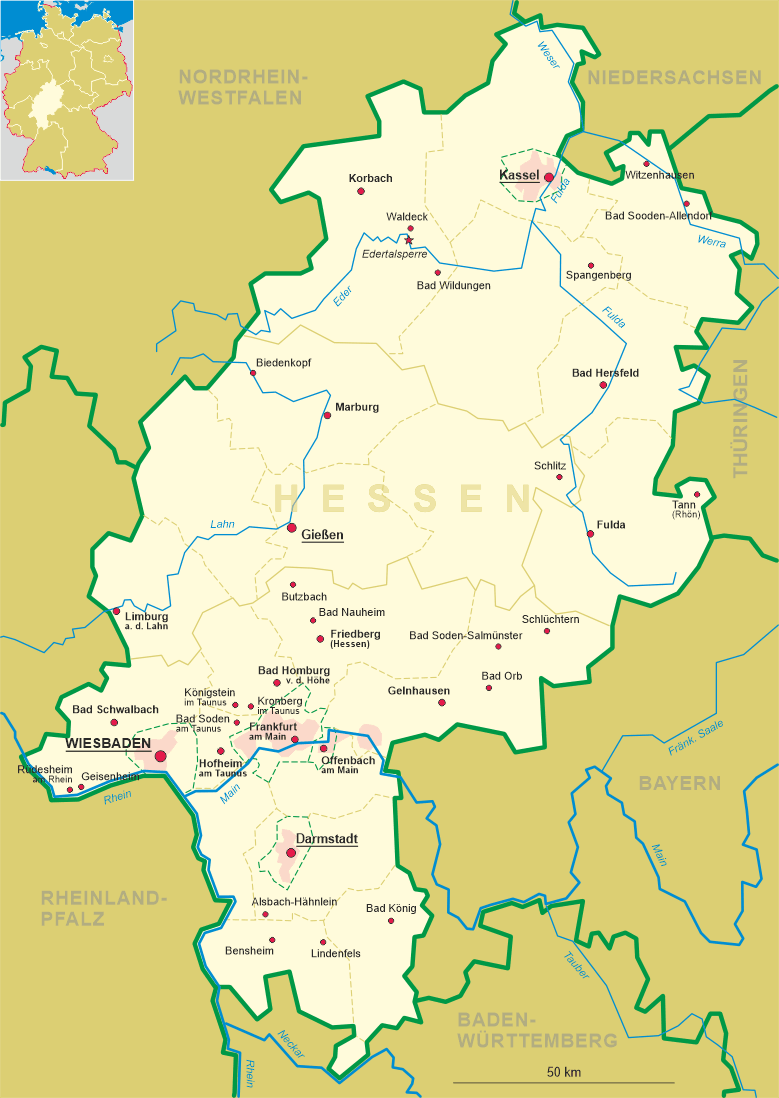 Map of Hesse