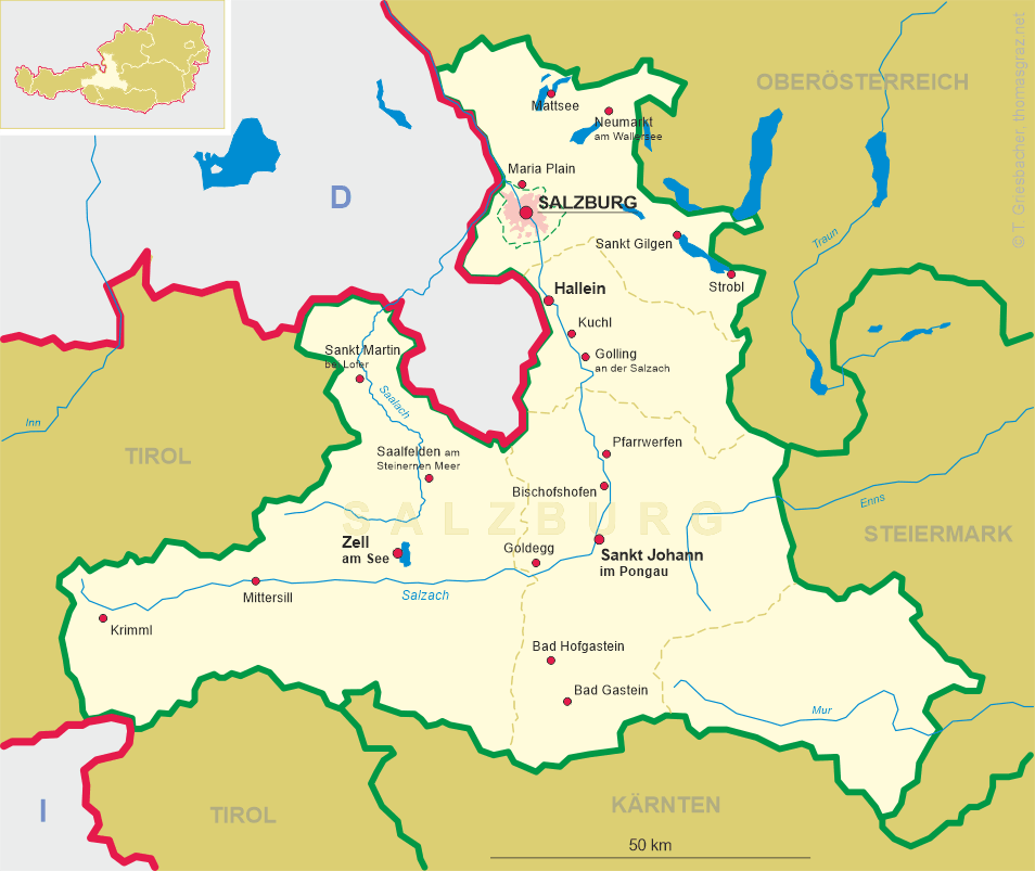 Map of Salzburg