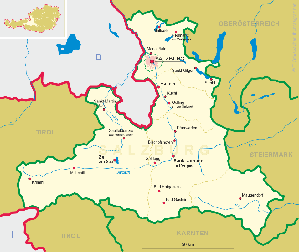 Map of Salzburg