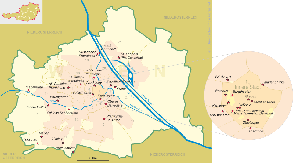 Map of Vienna