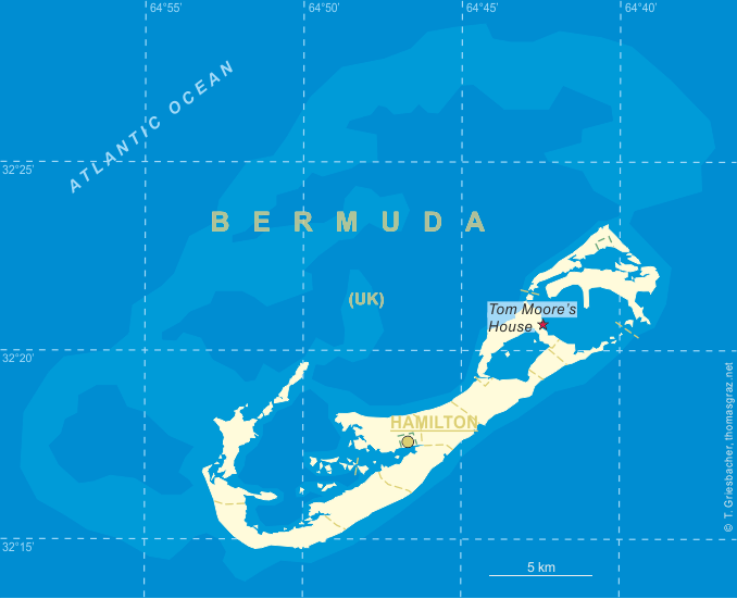 Map of BERMUDA