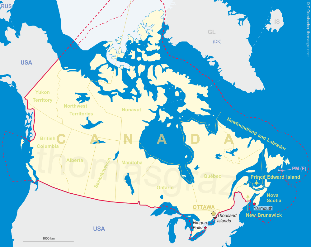 Map of Canada