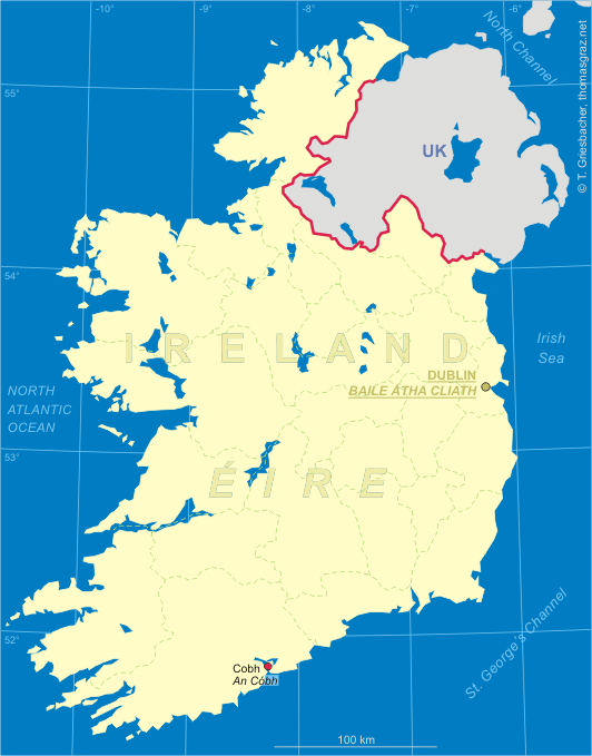 Map of Ireland