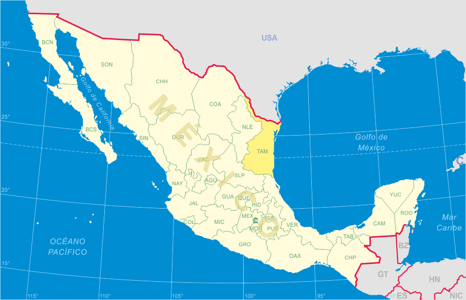 Map of MEX