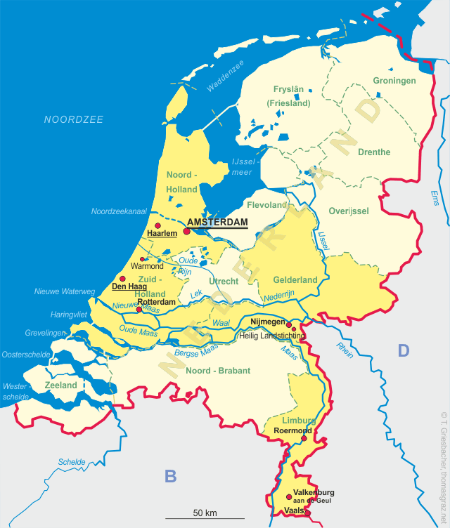 Map of the Netherlands