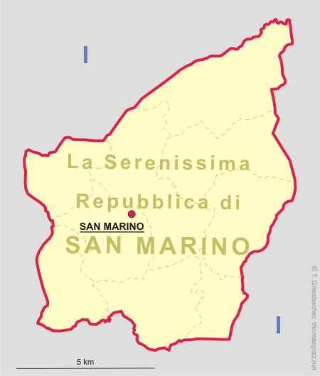 Map of San Marino