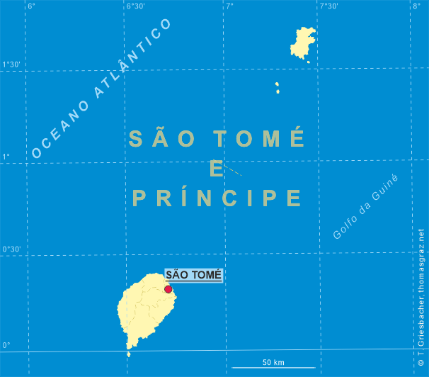 Map of SÃO TOMÉ AND PRÍNCIPE