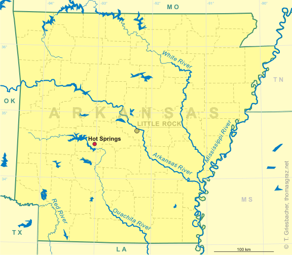 Clickable map of Louisiana