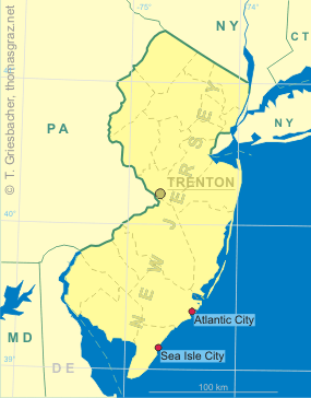 Clickable map of New Jersey