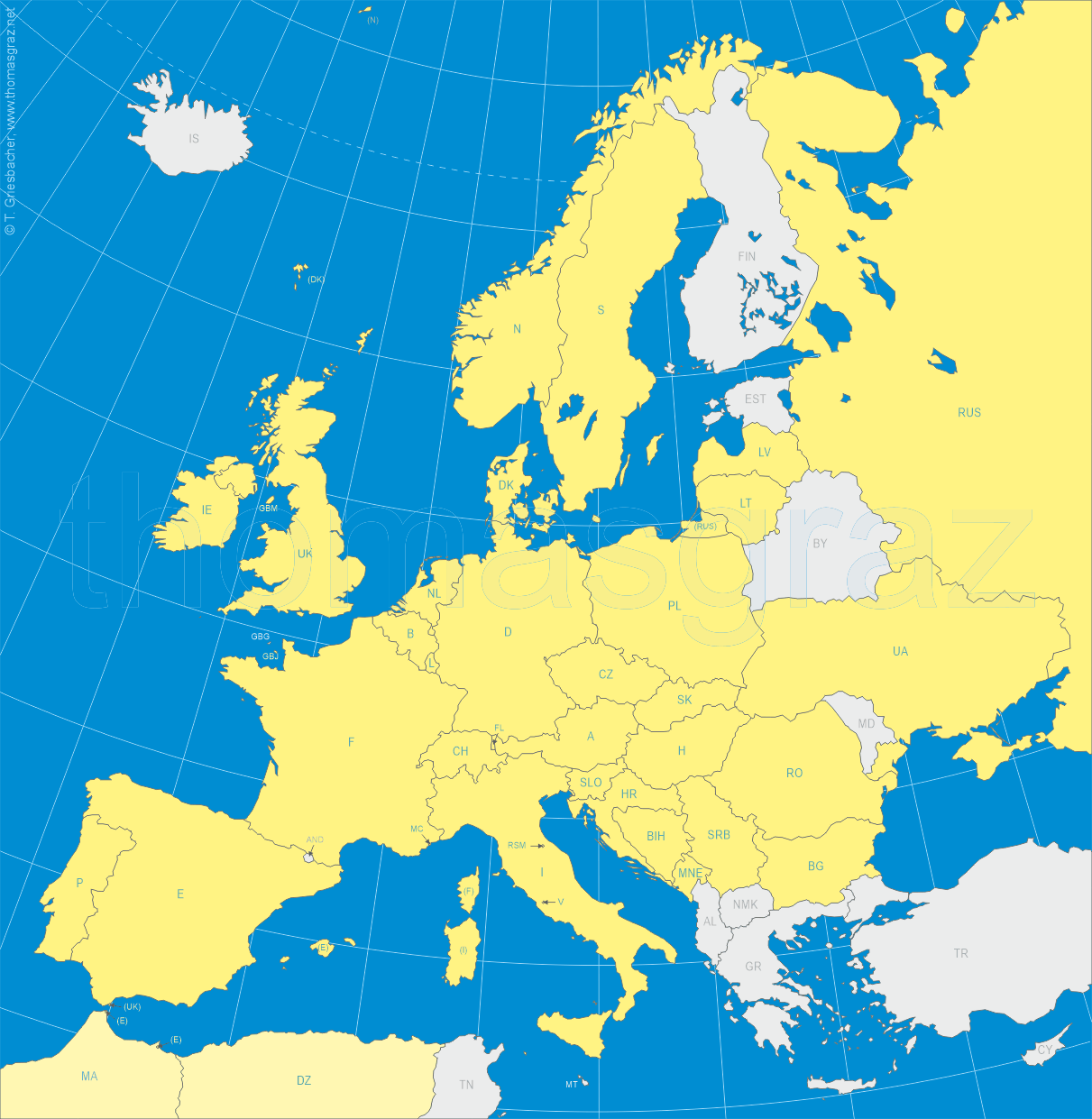 map of Europe