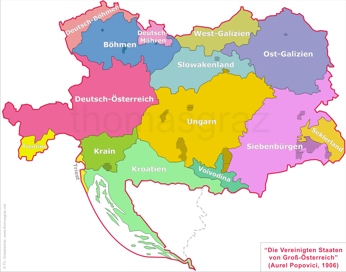 The United States of Greater Austria: a proposal by A. Popovici, 1906